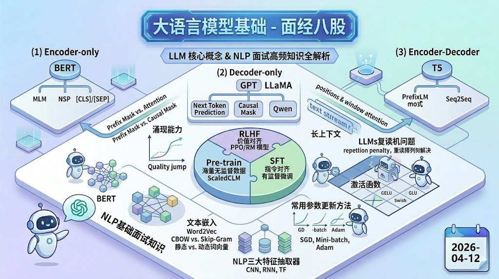 大语言模型基础 - 面经八股