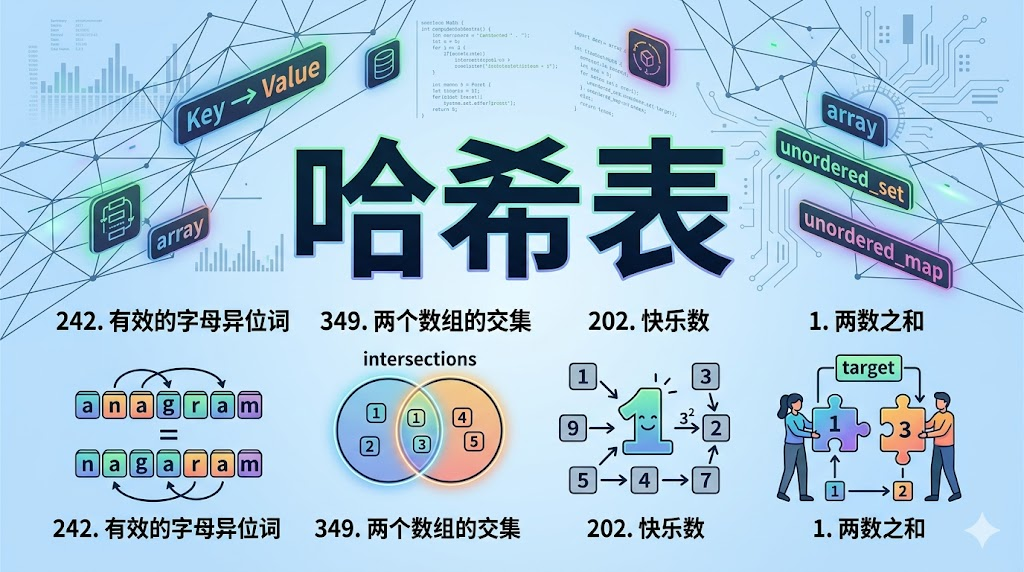 哈希表 - 代码随想录