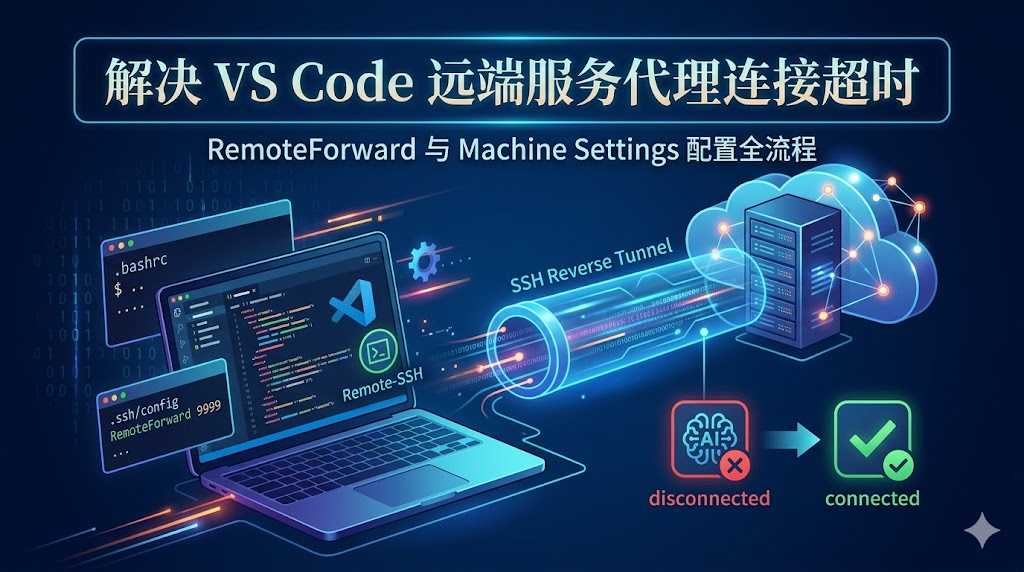 解决 VSCode 连接服务器代理失效问题（Codex 插件可用）